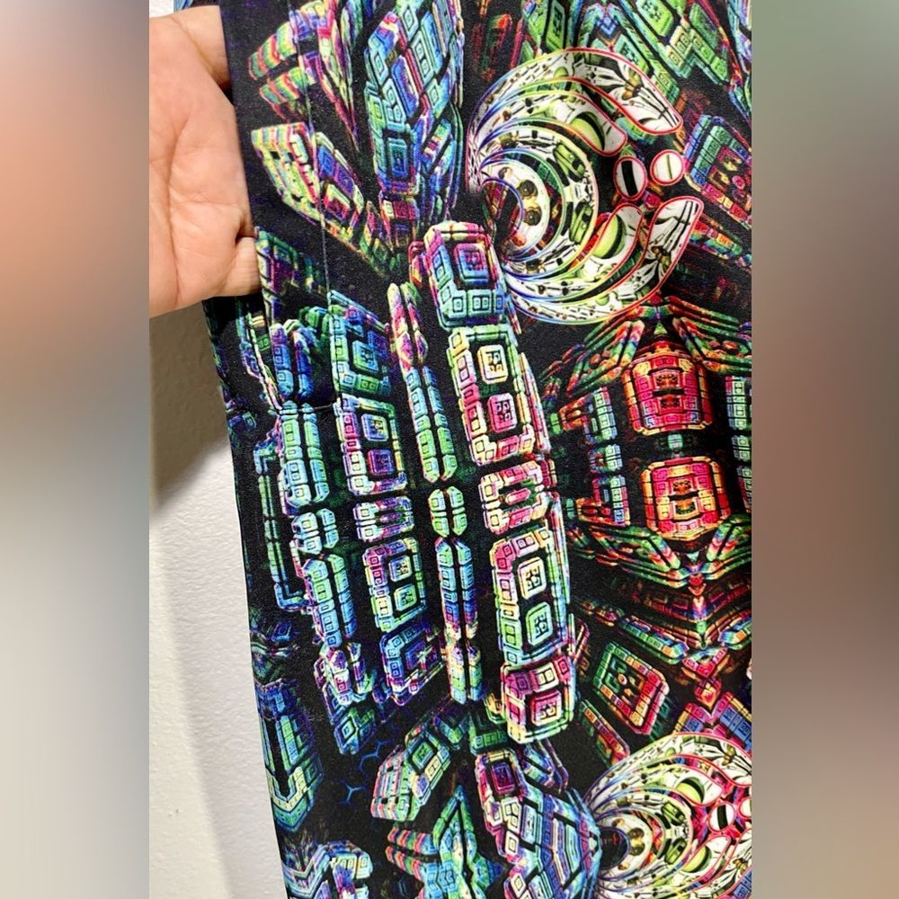 Bass center XII festival sweatpants colorful galaxy print  Adjustable men’s XL - Picture 4 of 8